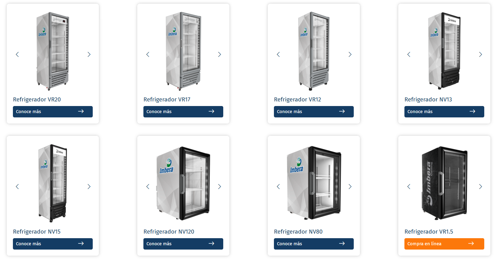 Ilustración del Catalogó de food services Imbera Colombia